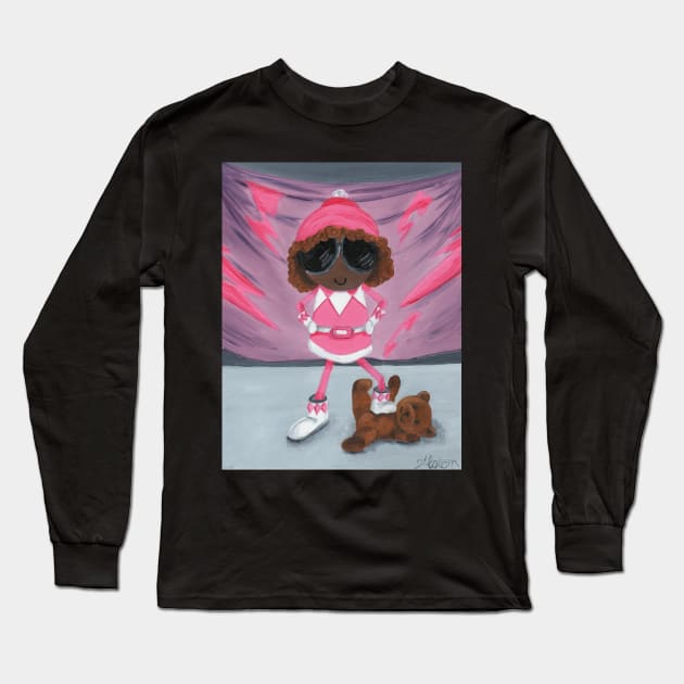 Pink Power Long Sleeve T-Shirt by AlstonArt